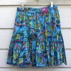 New Lane Bryant short blue crinkle skirt 22/24